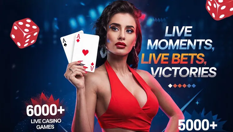 A vibrant live casino studio with professional dealers, multiple camera angles, and interactive game interfaces, showcasing phdream's live casino innovations.